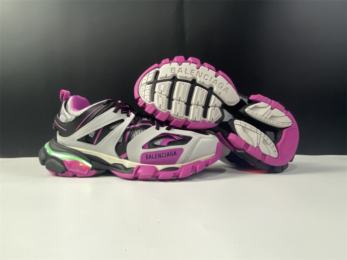 bl track led trainers sneaker black pink 062309