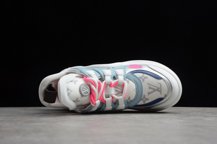 lovt pink white blue sneaker