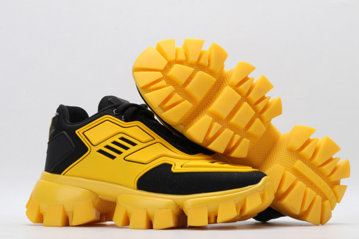 PRAD YELLOW BLACK SNEAKERS