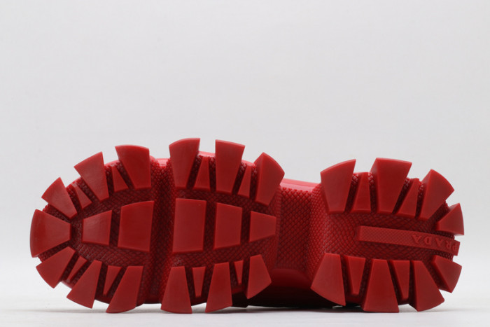 PRAD RED BLACK SNEAKERS
