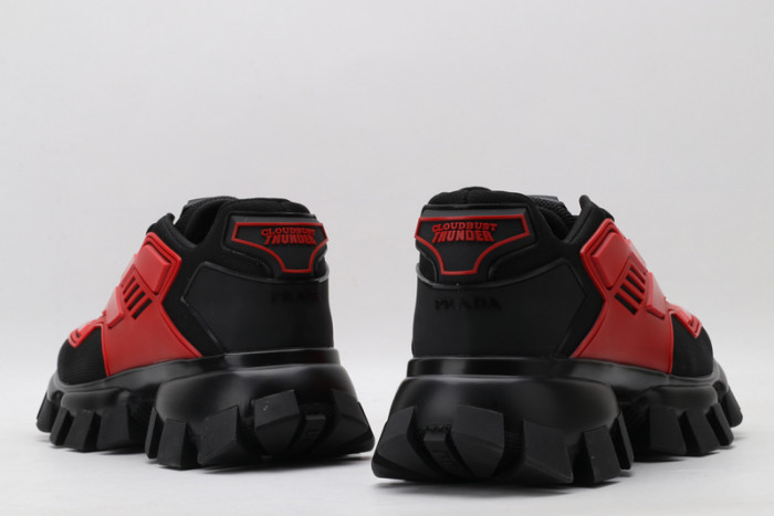 PRAD BLACK RED SNEAKERS