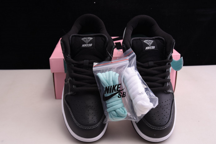 nike sb dunk low Di*m*nd s*pply co black Di*m*nd bv1310-001