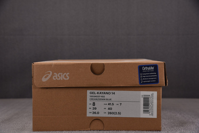 ASICS GEL-KAYANO 14 CREAM METALLIC BLUE 1203A537-102