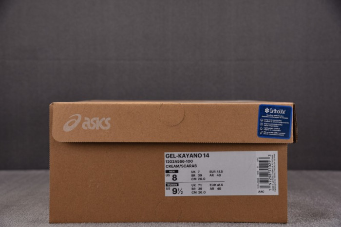 Asics Gel Kayano 14 Kith Cream Scarab 2024 1203A566-100
