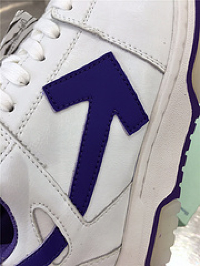 ofw out of office low-top leather sneakers