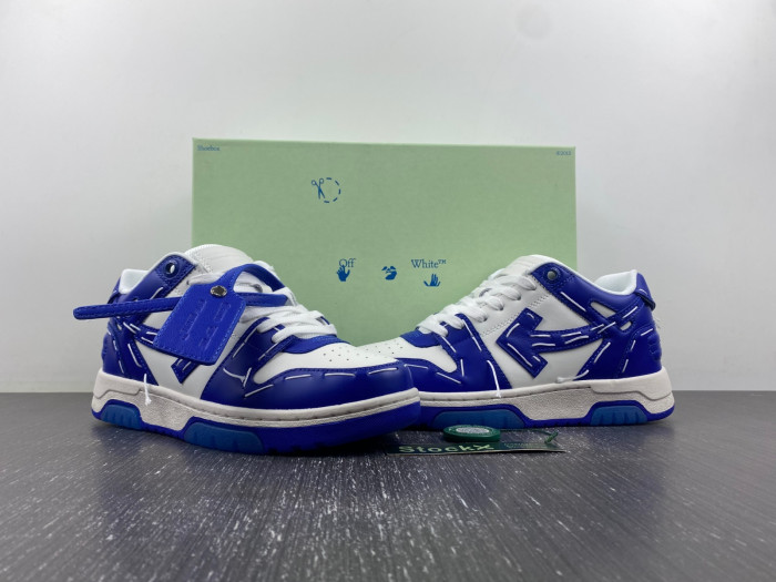 ofw out of office low-top leather sneakers