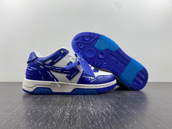 ofw out of office low-top leather sneakers