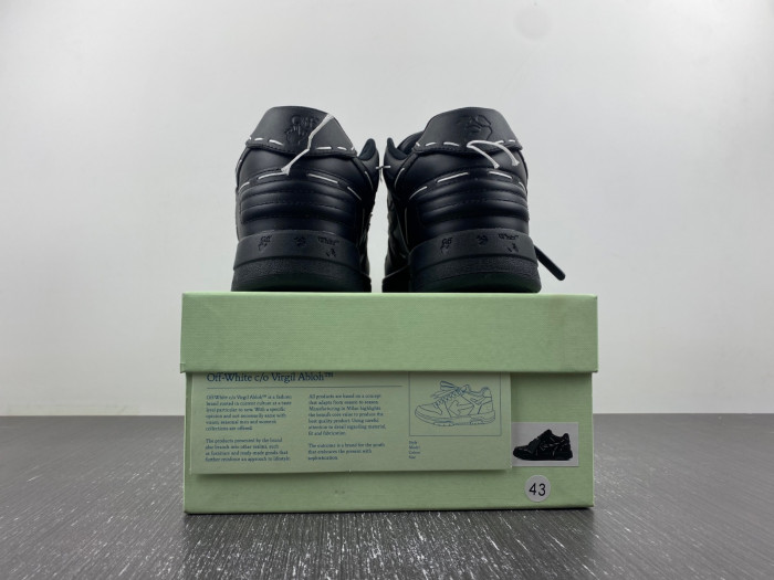 ofw out of office low-top leather sneakers