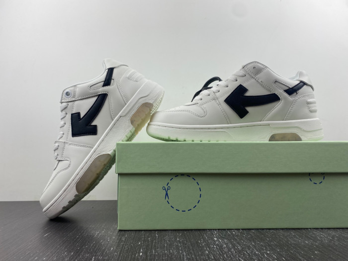 ofw out of office low-top leather sneakers