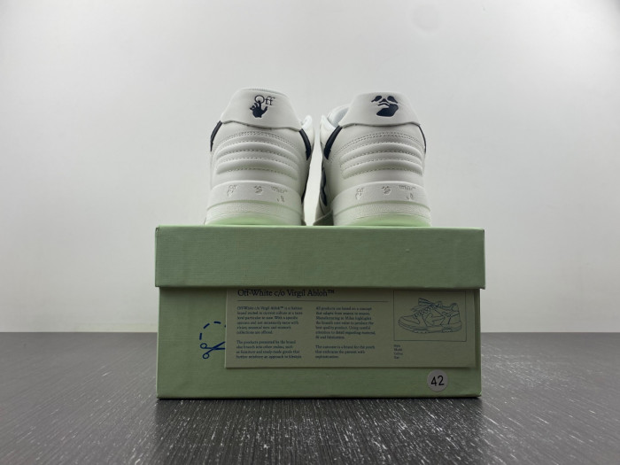 ofw out of office low-top leather sneakers