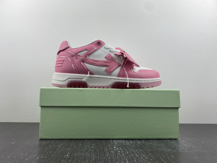 ofw out of office low-top leather sneakers