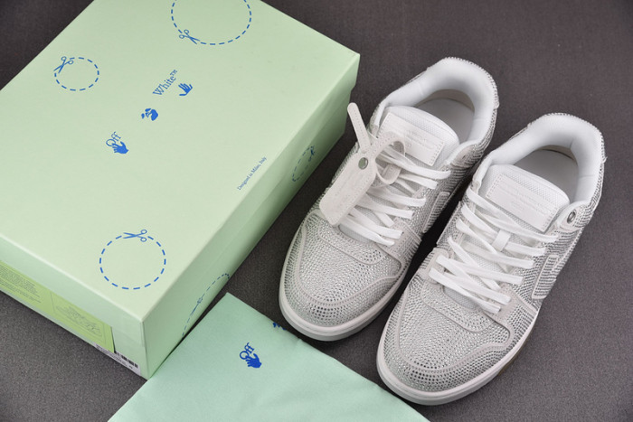 ofw out of office low-top leather sneakers