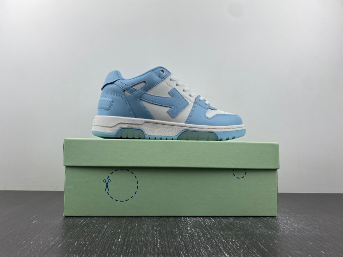 ofw out of office low-top leather sneakers