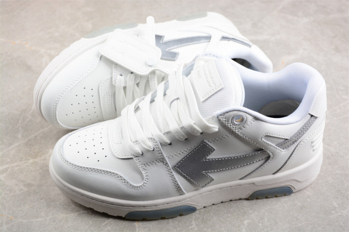 ofw out of office low-top leather sneakers