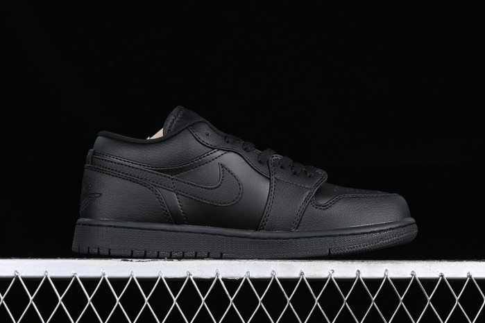 jordan 1 low triple black - 553558-091