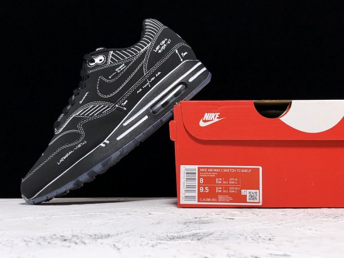air max 1 tinker sketch to shelf black cj4286-001
