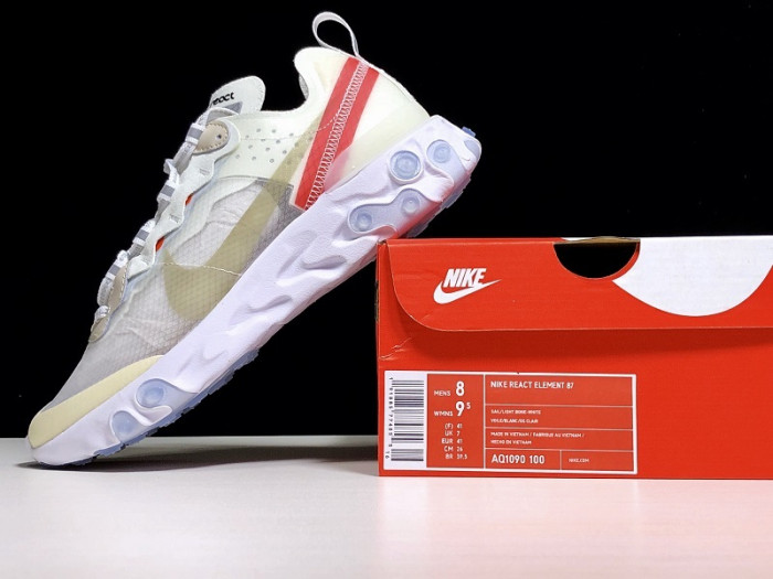 nike react element 87 sail light bone aq1090-100