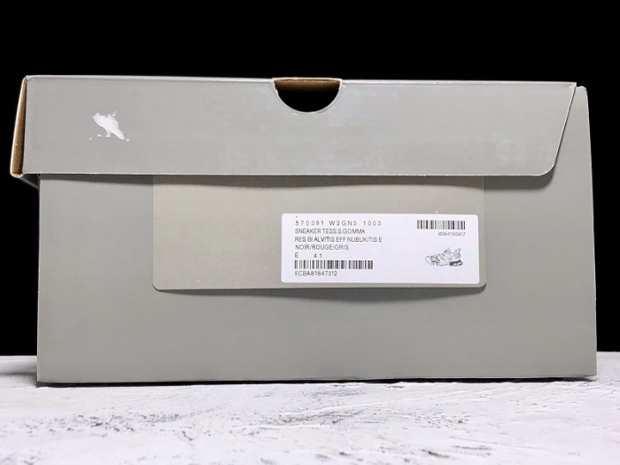 bl track trainers sneaker grey red h903p063