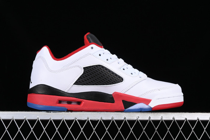 air jordan 5 retro low fire red white/black/red 819171-101