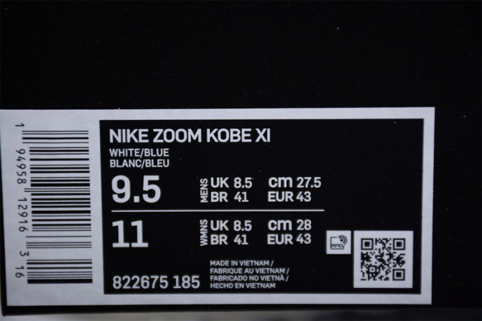 nike zoom kobe 11 protro 822675-185