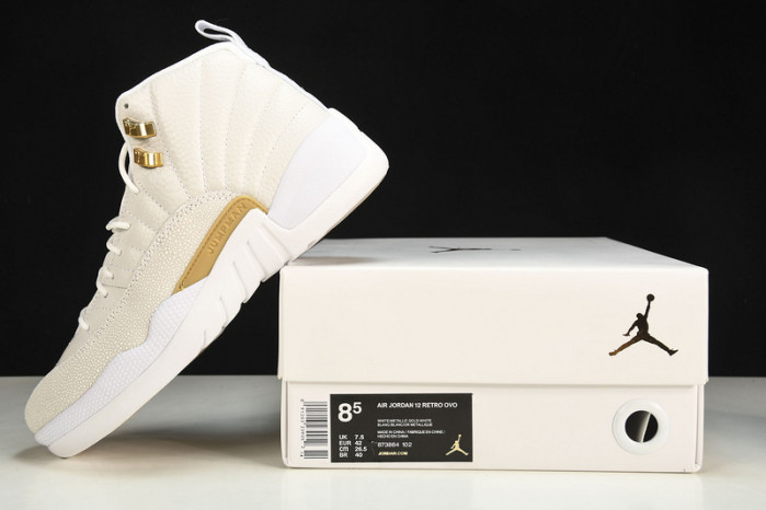 jordan 12 retro ovo white - 873864-102