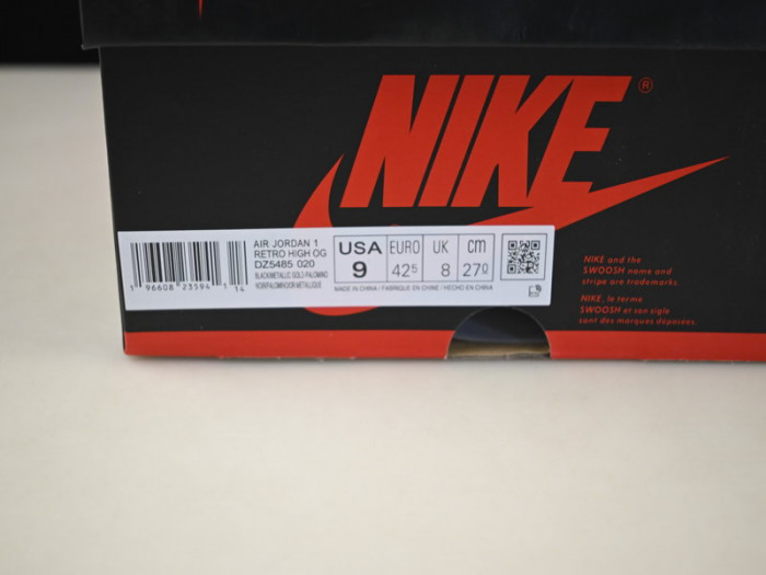 air jordan 1 retro high og "palomino" dz5485-020