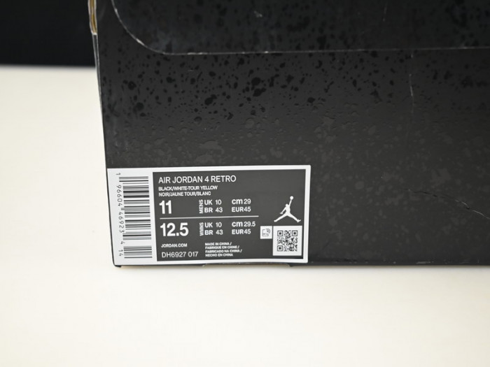 air jordan 4 retro thunder (2023) dh6927-017