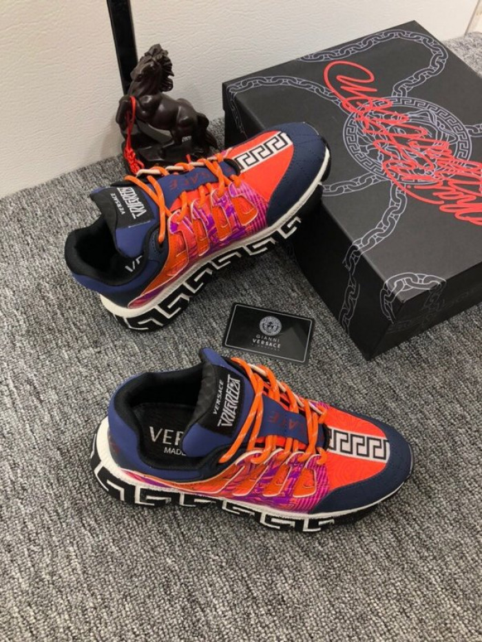 vse chain reaction orange sneaker