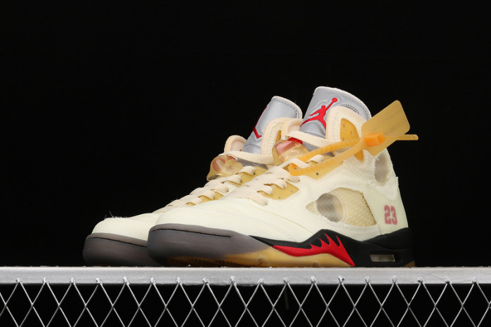 ofw x air jordan 5 “sail” dh8565-100