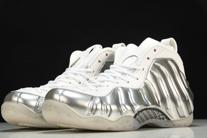 nike air foamposite one Ch*0me white aa3963-100
