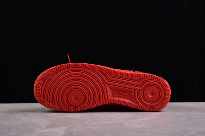 off white x nike air force 1 red ao4297-600