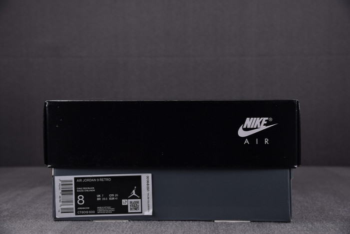 air jordan 9 retro chile red - ct8019-600