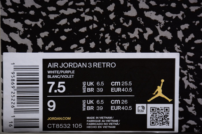 air jordan 3 “dark iris” ct8532-105