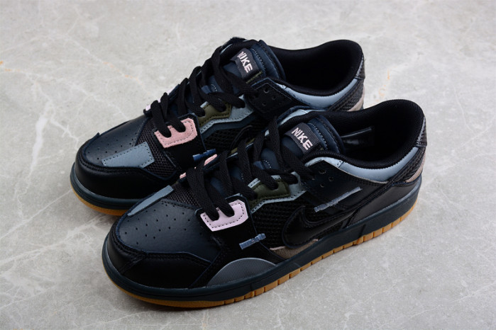 nike dunk low scrap black gum db0500-001
