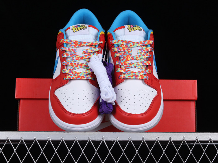 lebron james nike dunk low fruity pebbles dh8009-600