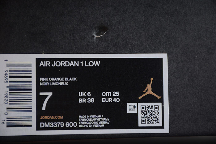 jordan 1 low orange black dm3379 600