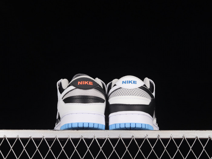 nike dunk low scrap black neutral grey university blue white dn5381-001