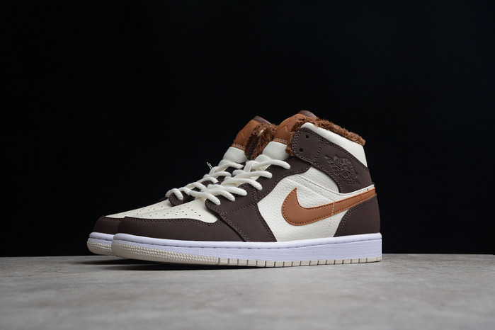 air jordan 1 mid se brown basalt oatmeal do6699-200