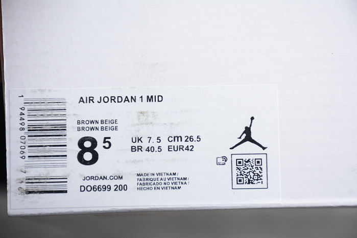 air jordan 1 mid se brown basalt oatmeal do6699-200