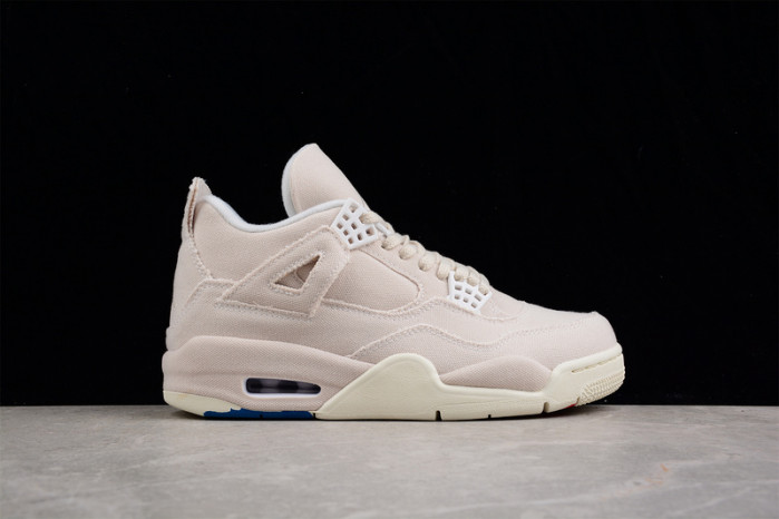 air jordan 4 canvas sail cement grey dq4909-100