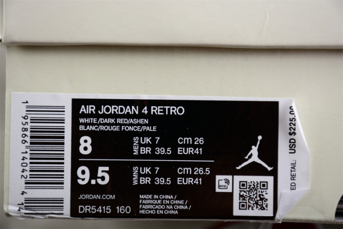 jordan 4 retro - dr5415-160