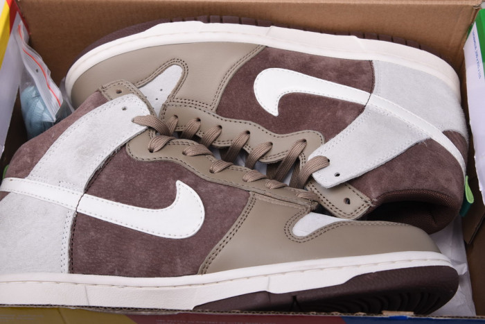 nike dunk high light chocolate - dh5348-100