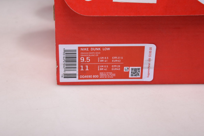 nike dunk low golden orange dq4690-800