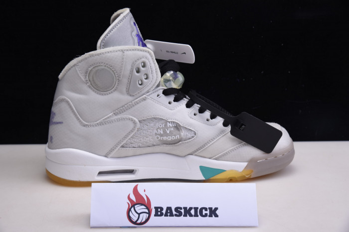 ofw air jordan 5 sp grey green - ct8480-105