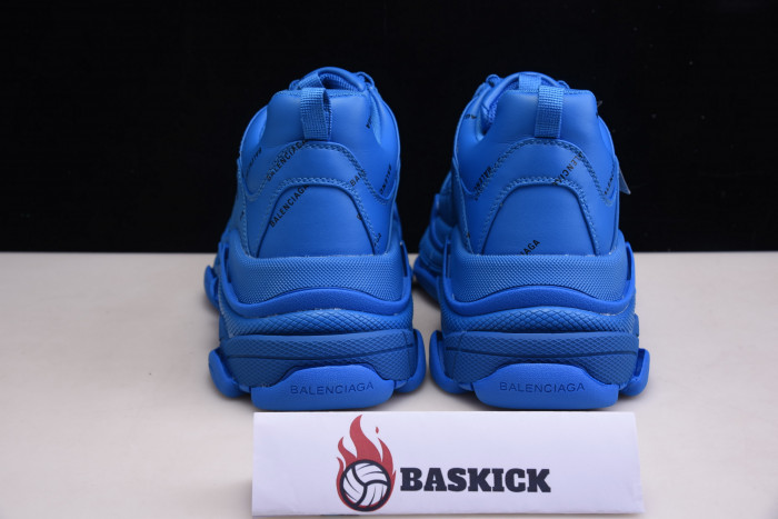 bl triple s blue trainers black letters h903p8081