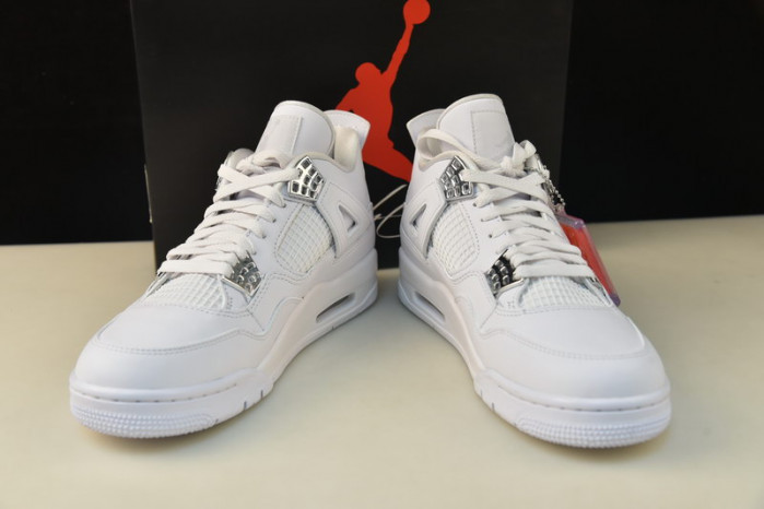 air jordan 4 retro “pure money” white mens 308497-100