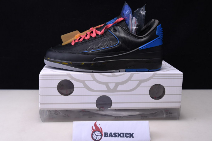 jordan 2 retro low sp ofw black blue dj4375-004