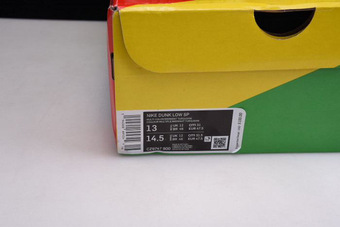 nike dunk low lemon wash multi-color cz9747-900