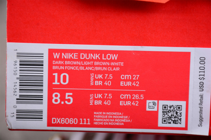 nike dunk low brown basalt - dx6060-111