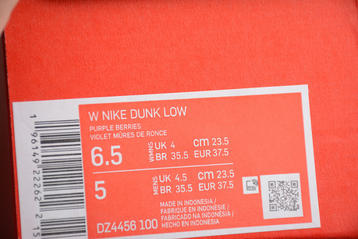 nike dunk low blueberry dz4456-100